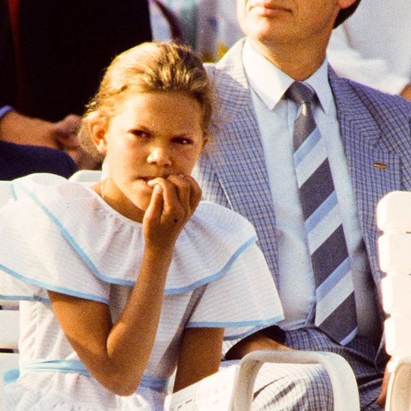 Kronprinsessan Victoria vid firandet på Öland den 14:e juli 1987.