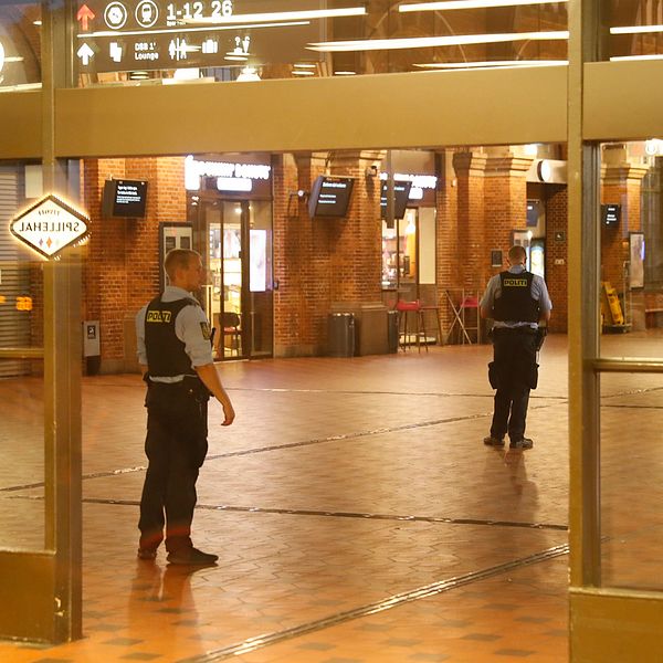 Poliser på Köpenhamns centralstation