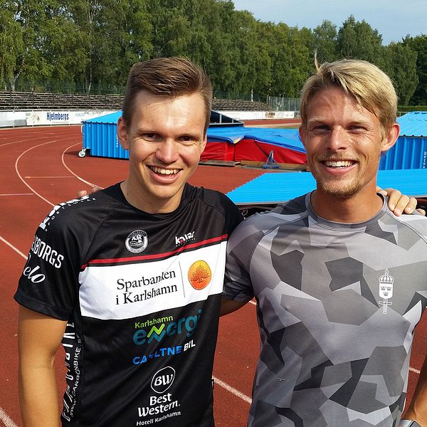 Simon Petersson och David Svensson, triathleter från Karlshamn.