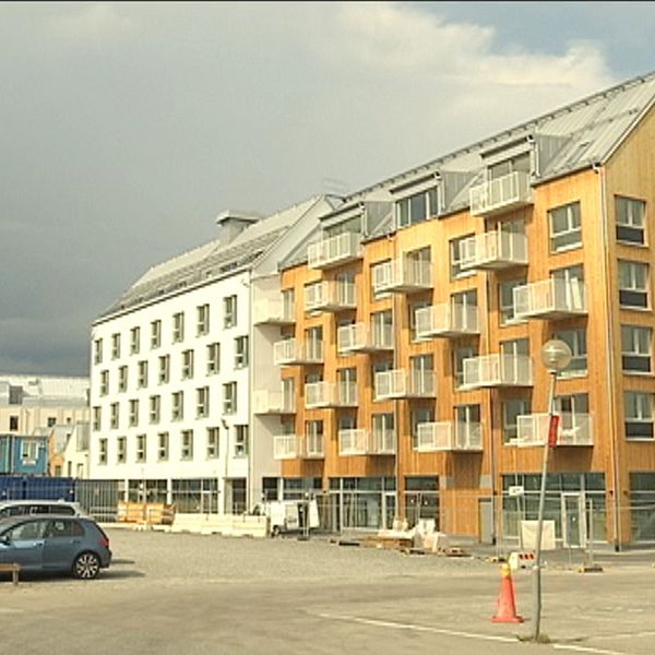 Nya bostadsrätter i Nykvarns centrum (2018).
