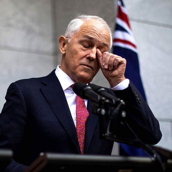 Malcolm Turnbull kliar sig i ögonvrån