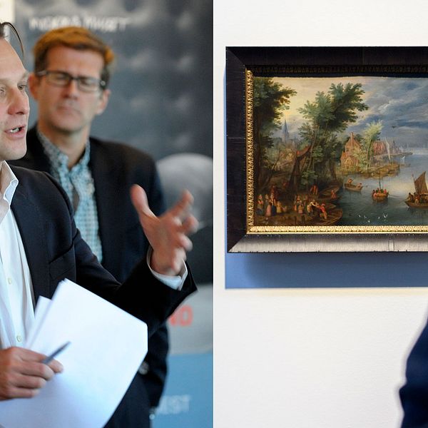Daniel Birnbaum, chef på Moderna museet. Till höger en bild från utställningen ”Gurlitt: Status Report Nazi Art Theft and Its Consequences”.