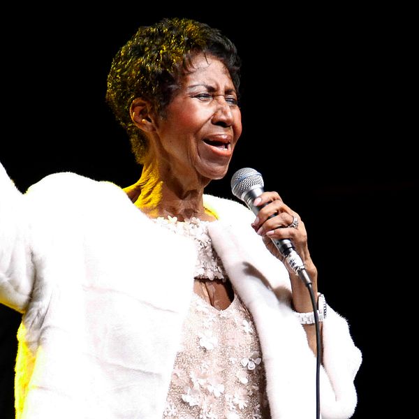 Aretha Franklin på scen.