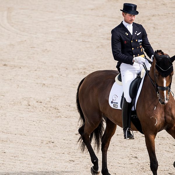 Patrik Kittel med hästen Well Done de la Roche CMF under Falsterbo Grand Prix förra året.