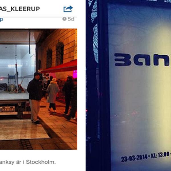 Galleristen Jonas Kleerup la i förra veckan upp en bild som hintade om att Banksy är i Stockholm.