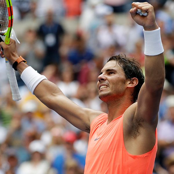 Rafael Nadal vann med 3-1 i set.