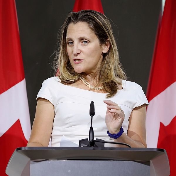 Kanadas utrikesminister Chrystia Freeland