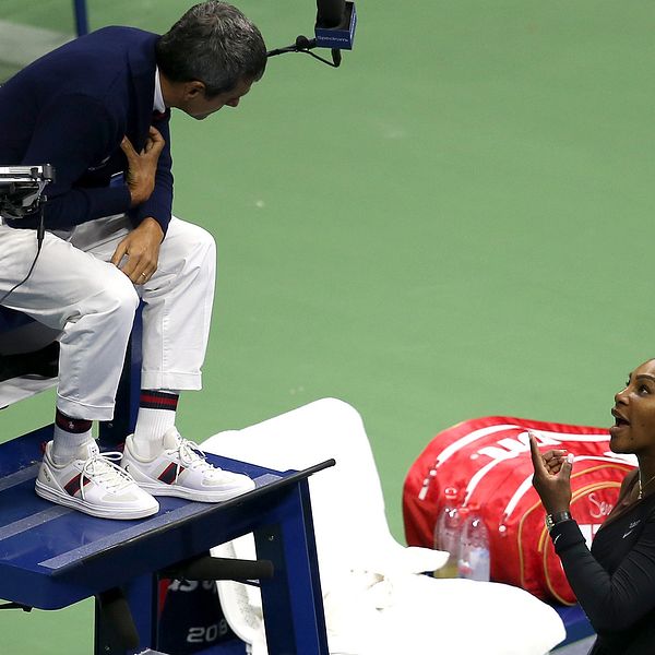 Serena Williams fick ett utbrott på domaren under US Open-finalen.