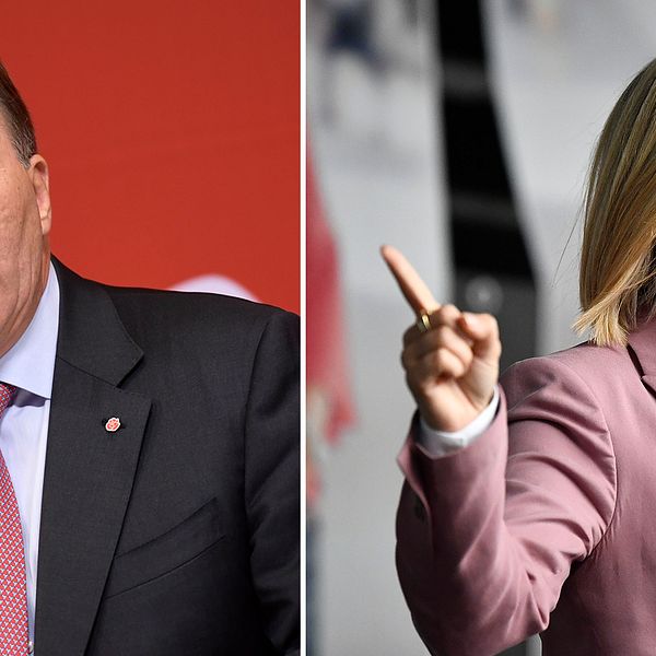 Stefan Löfven och Ebba Busch Thor.