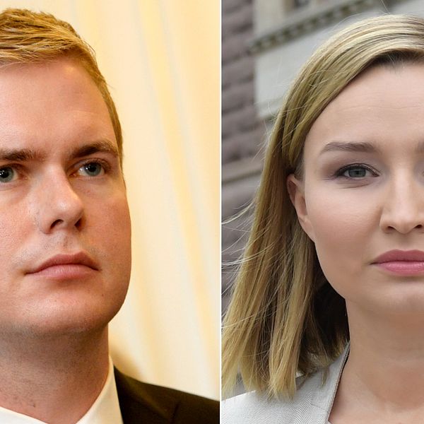 Gustav Fridolin och Ebba Busch Thor