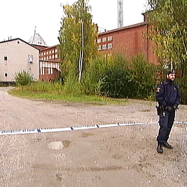 Avspärrning vid gamla ångkraftverket Kokpunkten