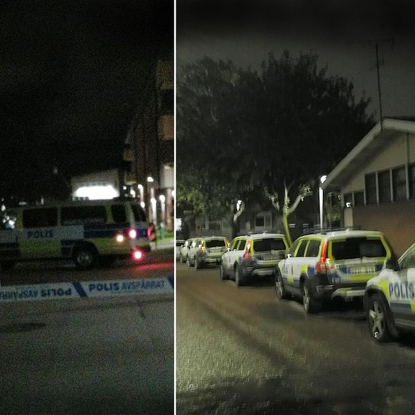 Ett stort polispådrag har pågått hela natten. SVT:s reporter Hanna Nyberg är på plats under fredagsmorgonen.