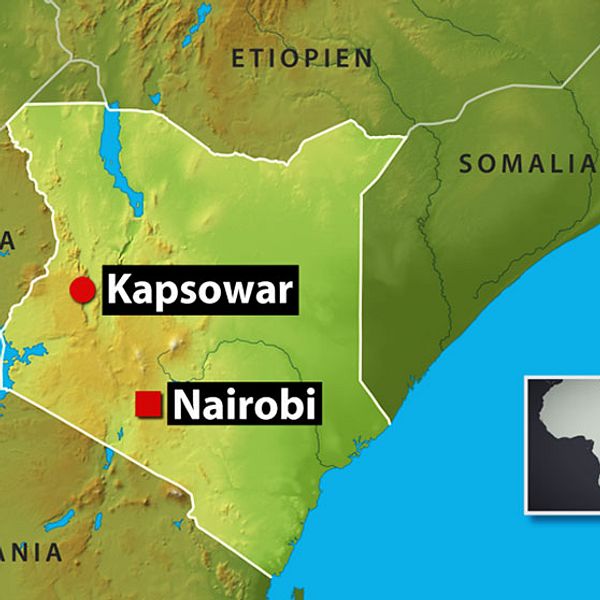 En svensk medborgare har gripits av den kenyanska polisen i staden Kapsowar i provinsen Rift Valley.