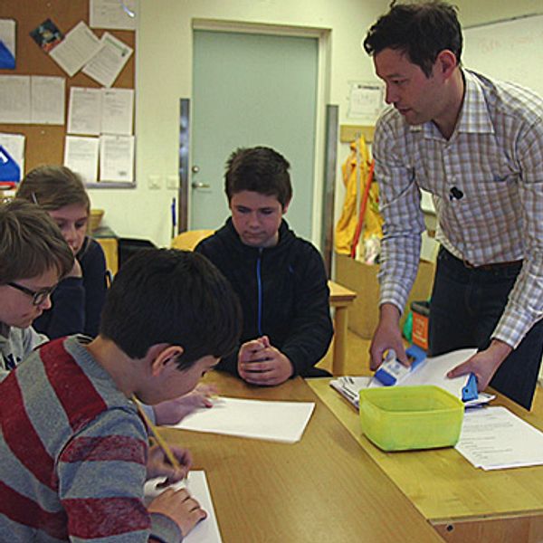 Matteundervisning på Stålhamraskolan i Södertälje.