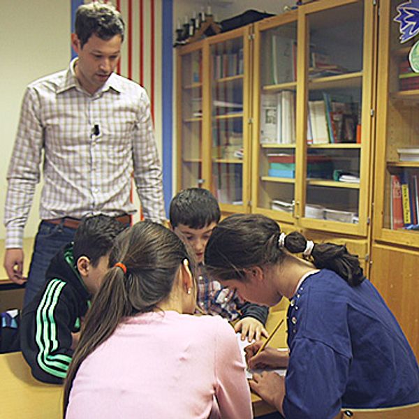 Matteundervisning på Stålhamraskolan i Södertälje.