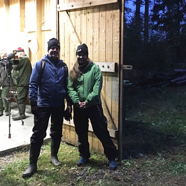 Idag hänger vårt team med jaktlaget i Dalens viltvårdsområde utanför Edane ut på jakt