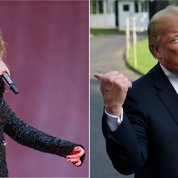 Taylor Swift har sjunkit i popularitet hos Donald Trump.