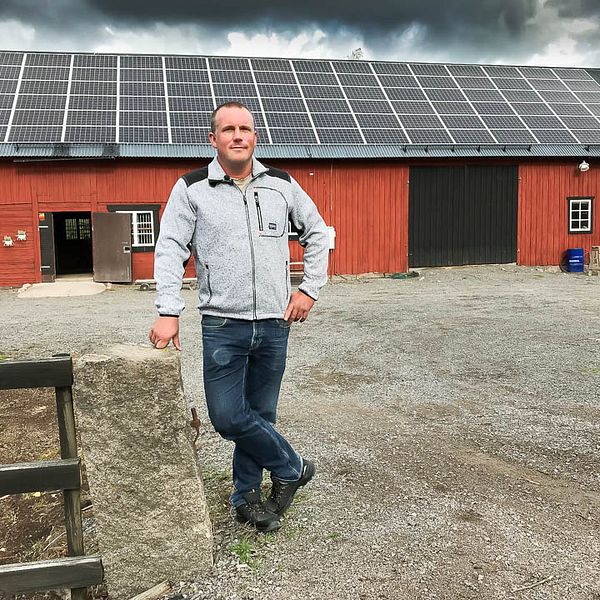 Fredrik Sandgren har storsatsat på solpaneler.