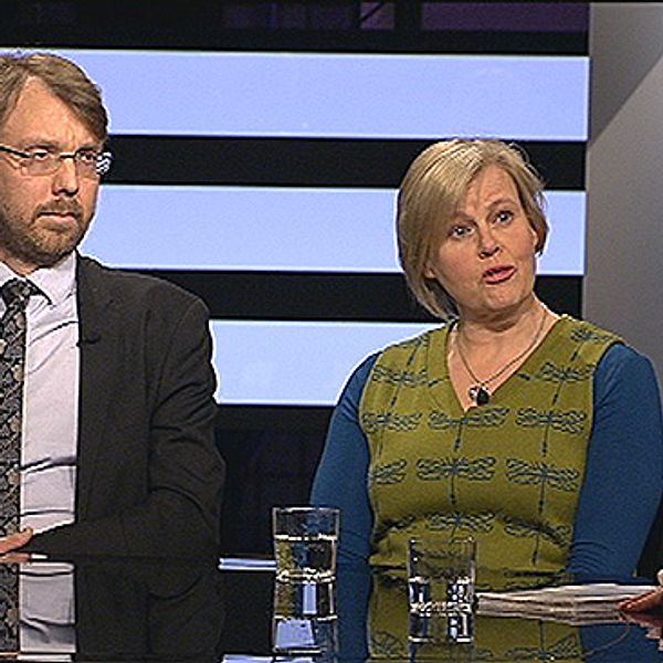 Statsvetarna Andreas Johansson Heinö och Ann-Cathrine Junger i Agenda