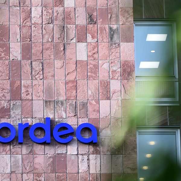 En skylt med Nordea