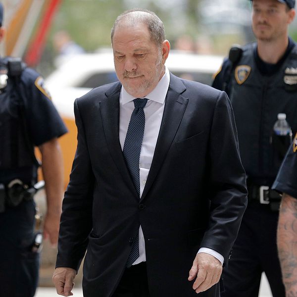 Harvey Weinstein anländer till rätten i början av oktober i år.
