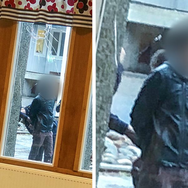 Polisen griper knivbeväpnad man vid Torsbergsgymnasiet i Bollnäs.