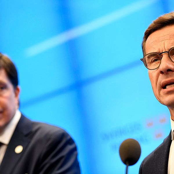 Ulf Kristersson (M) gav det väntade beskedet att han vill regera tillsammans med Kristdemokraterna