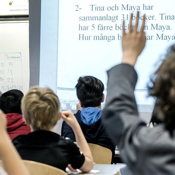 Skolbarn har matematik