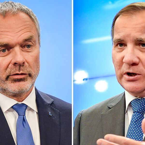 Liberalernas ledare Jan Björklund och S-partiledaren Stefan Löfven