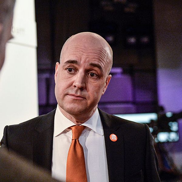 Fredrik Reinfeldt (M) i SVT:s partiledardebatt.