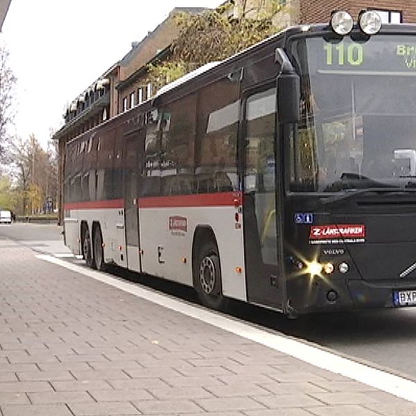 Buss på bussgatan i Östersund