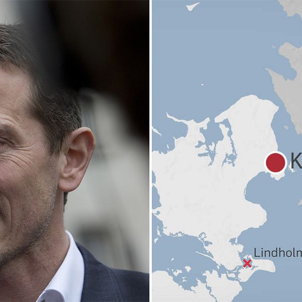 Danmarks finansminister Kristian Jensen samt en karta.