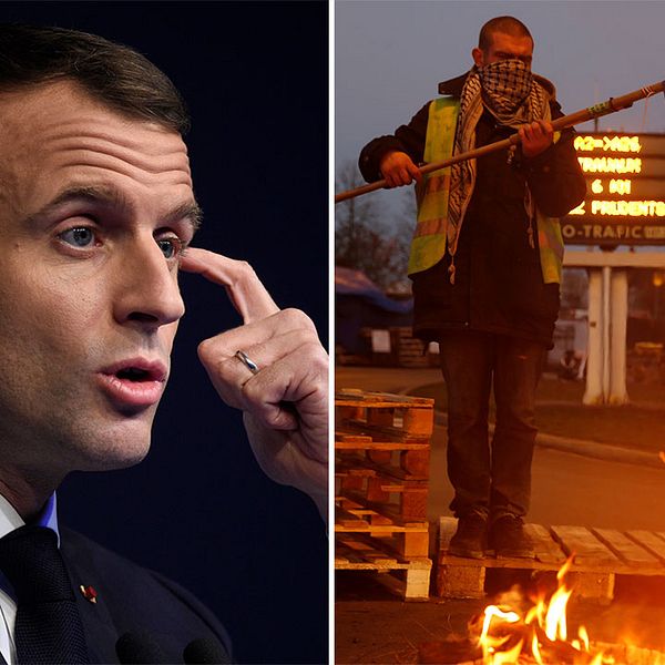 Stödet för Frankikes president Emmanuel Macron är rekordlågt efter den senaste tidens våldsamma protester mot de planerade höjningarna på bensinskatten.