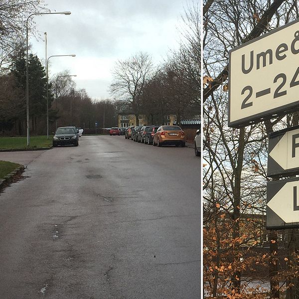 Det var på Umeågatan i Helsingborg som den 90-årige mannen blev påkörd.