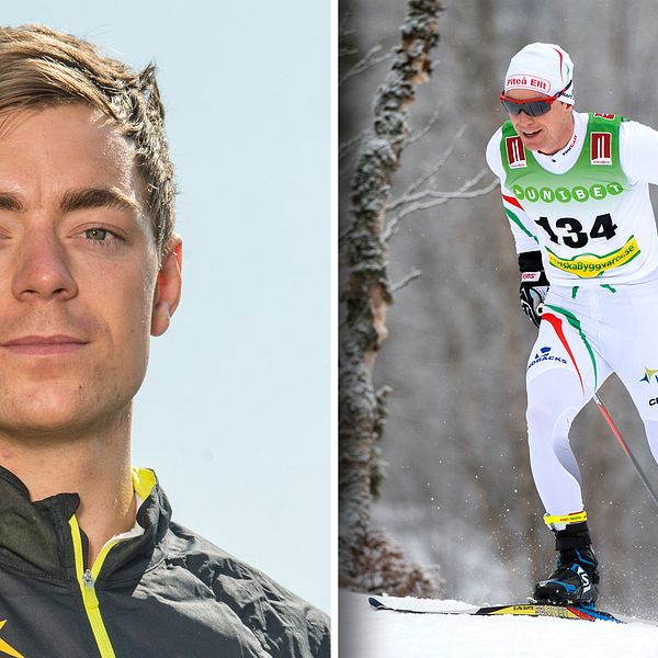 Martin Bergström i skidspåren 2014.