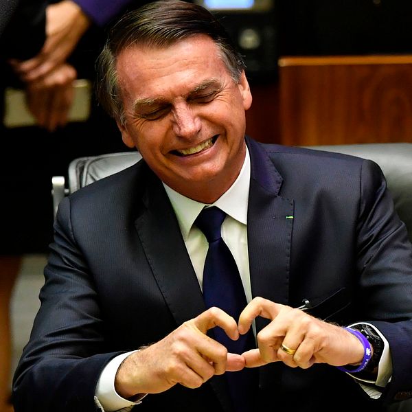 Brasliens nyblivne president Jair Bolsonaro
