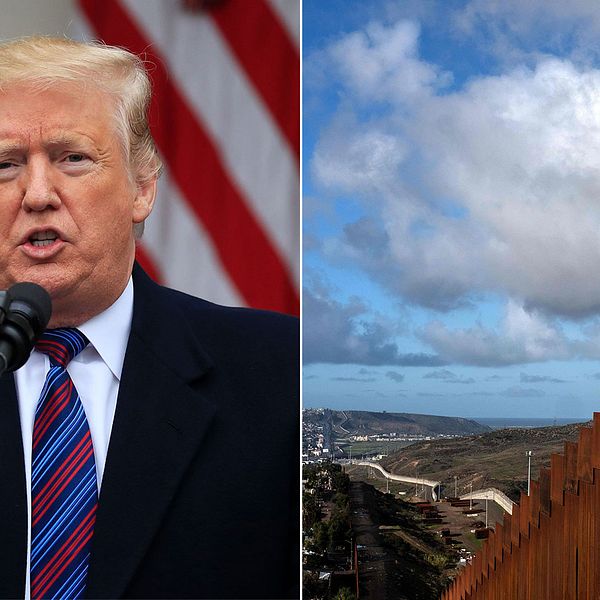 Donald Trump och gränsmuren mot Mexiko