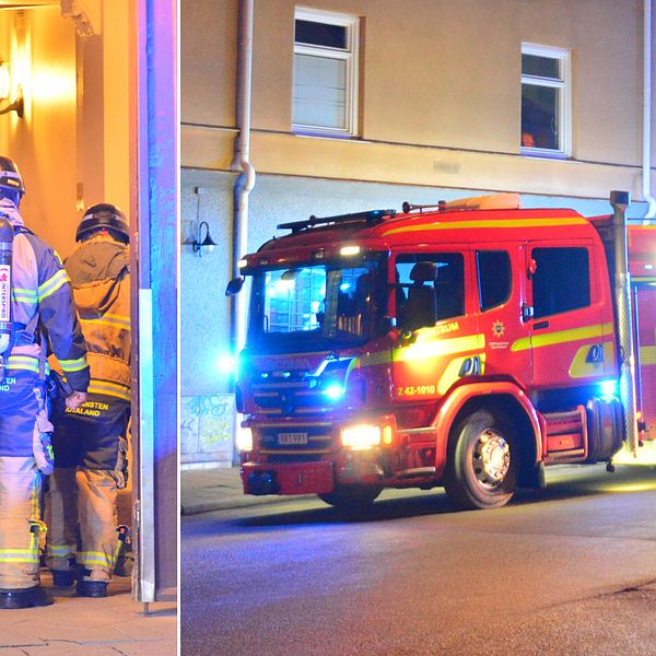 Boende i närheten vittnar om en kraftig smäll då en dörr sprängdes i Norrköping.