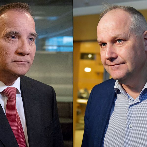 Stefan Löfven och Jonas Sjöstedt