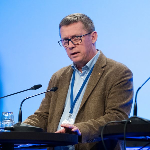 Säkerhetspolischefen Klas Friberg på Folk och Försvars rikskonferens på Högfjällshotellet i Sälen 15 januari 2019.