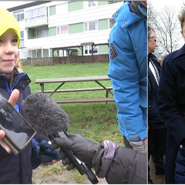 När kronprinsessan var på besök i Helsingborg passade 7-åriga Leo Weike på att ta en bild med tronföljaren.