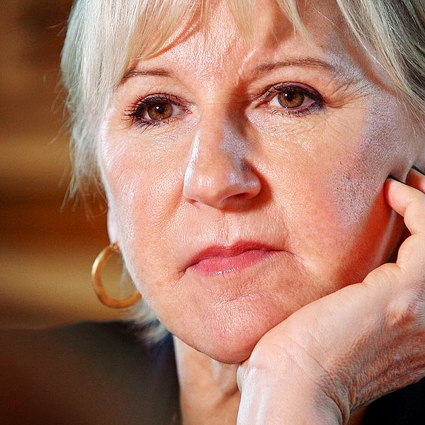 Margot Wallström på UD september 2018.