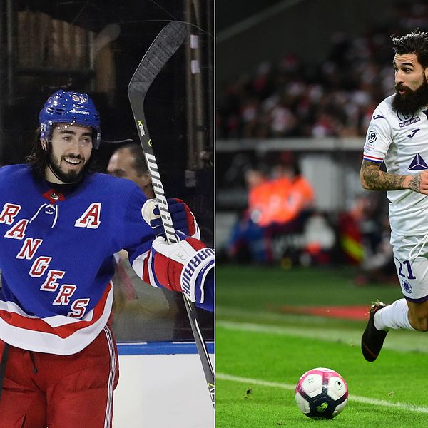 Mika Zibanejad och Jimmy Durmaz.