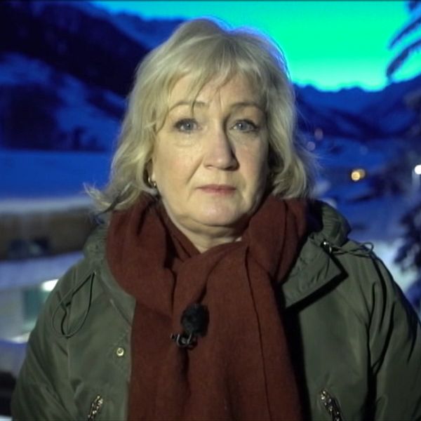 Erika Bjerström i Davos.