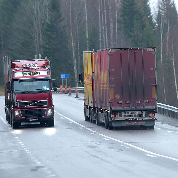 Lastbilstrafiken står för en stor del av utsläppen