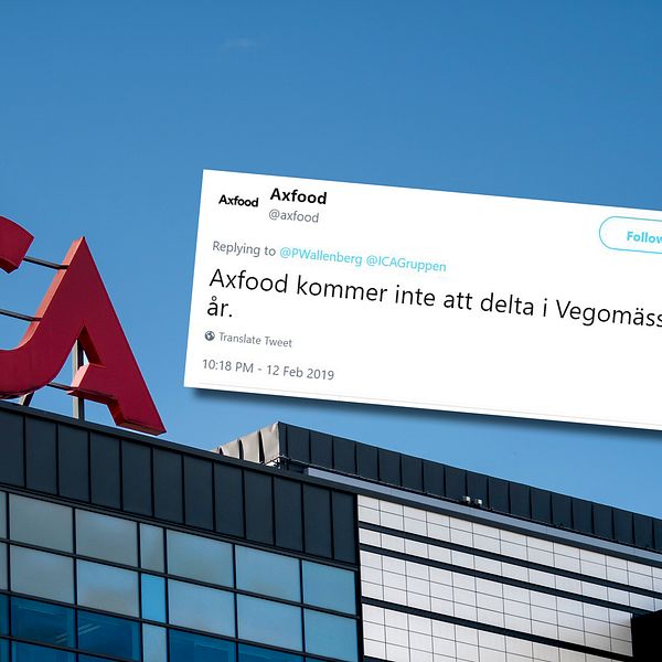 ”Axfood kommer inte delta”, meddelade de bland annat på Twitter.