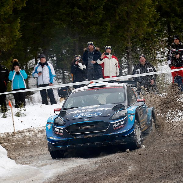 Teemu Suninen tappade (?) chansen att vinna Svenska rallyt med en krasch på lördagens andra sträcka.