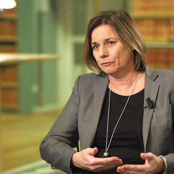 Miljöpartiets språkrör, klimat- och miljöminister Isabella Lövin (MP)