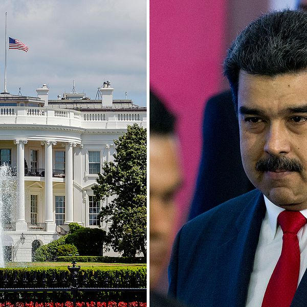 Vita huset och president Maduro.