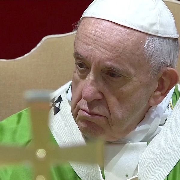 Påven vid toppmötet om sexuella övergrepp inom katolska kyrkan.